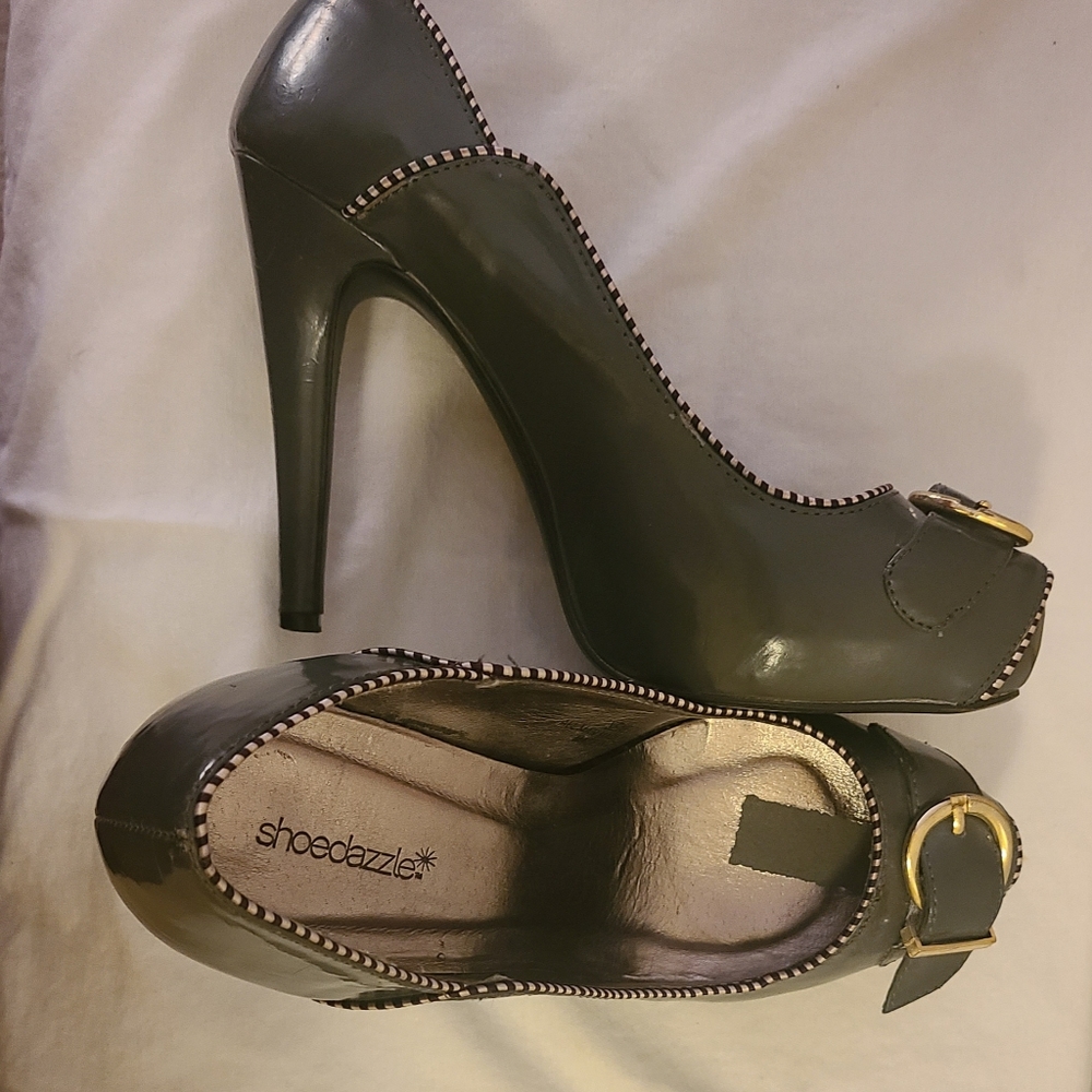 Dark gray 5 inch heels